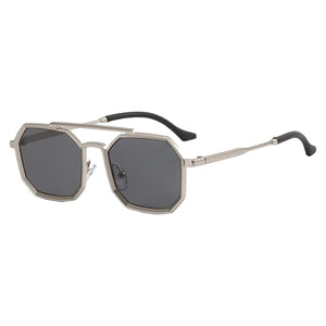 New Polygon Steam Punk Double Bridge Sunglasses - JACKMARC.COM