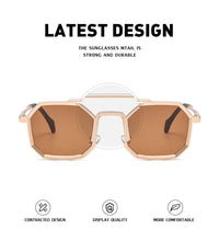 Load image into Gallery viewer, New Polygon Steam Punk Double Bridge Sunglasses - JACKMARC.COM
