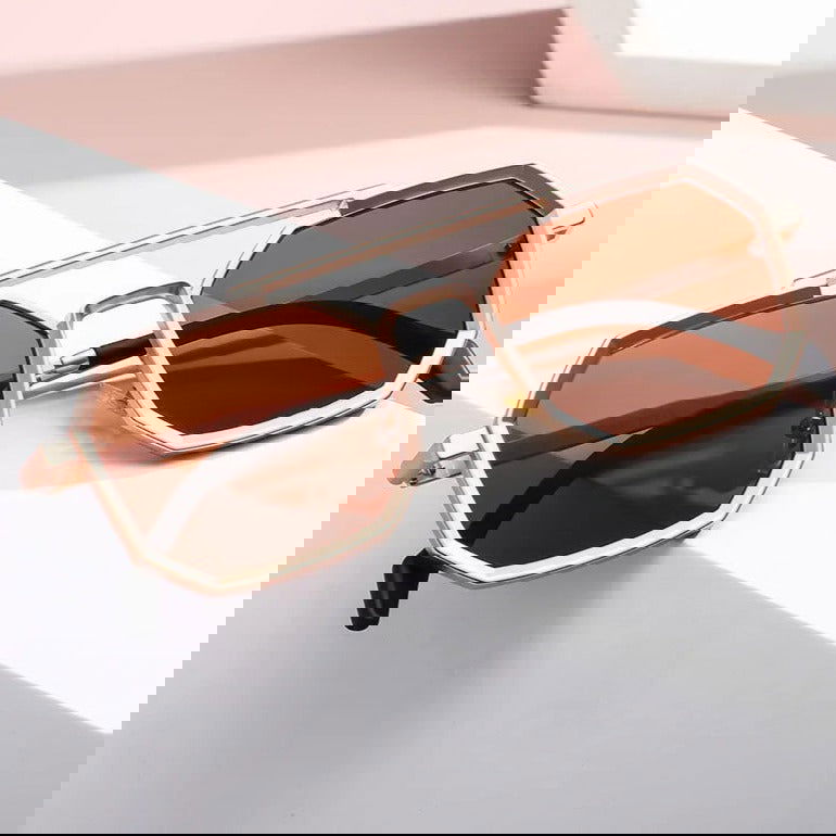 New Polygon Steam Punk Double Bridge Sunglasses - JACKMARC.COM