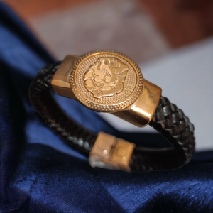 New Shree Ganesh Devotional Gold Bracelet - JACKMARC.COM