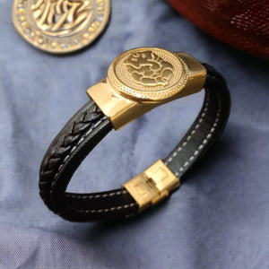 New Shree Ganesh Devotional Gold Bracelet - JACKMARC.COM