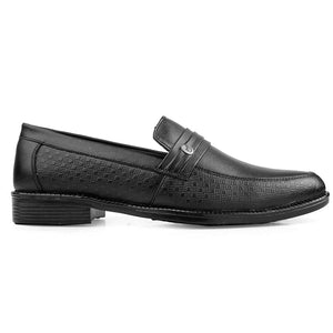 New Stylish Loafer Black Leather Shoes - JACKMARC.COM