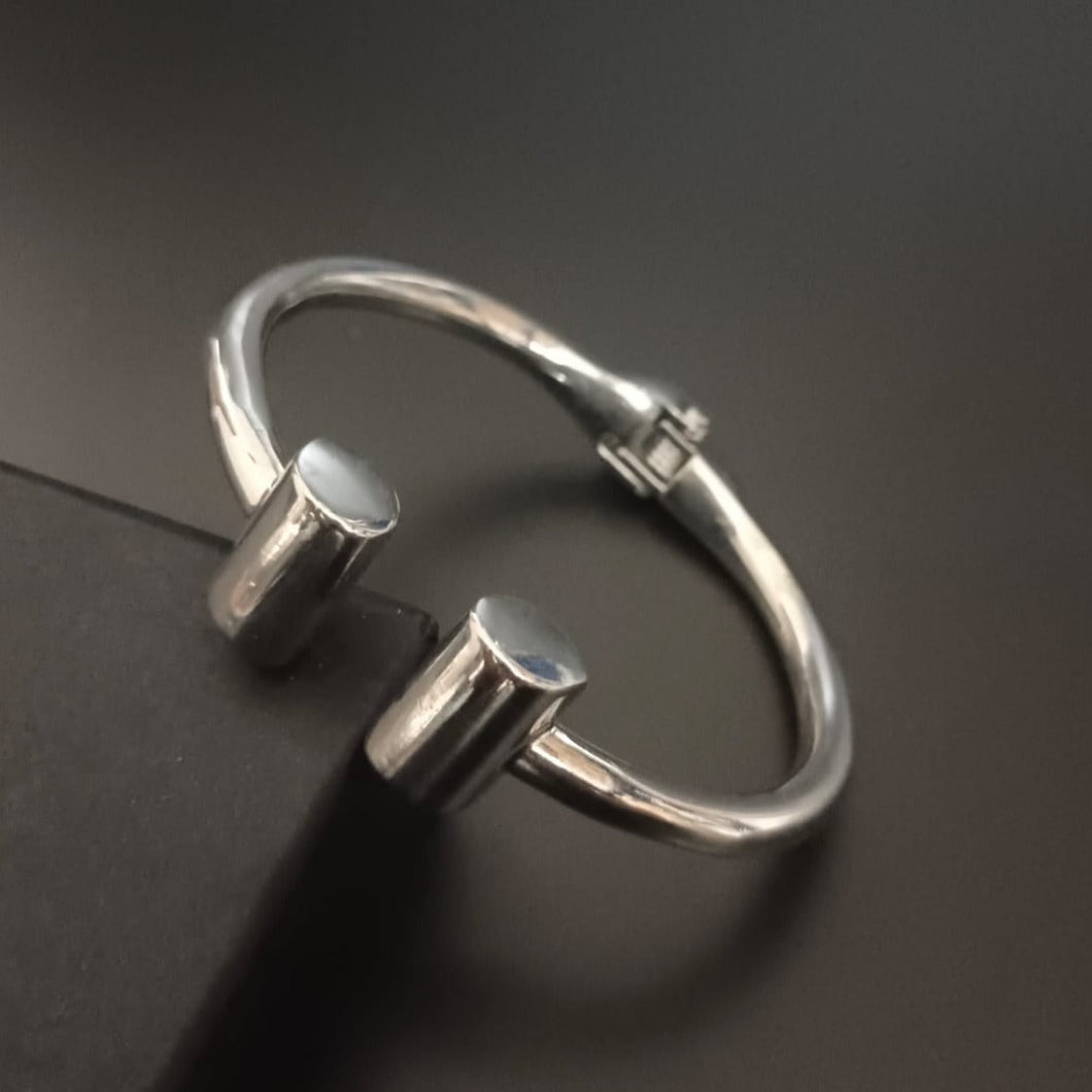 Newl Silver cuff Kada Bracelet For Men Girl-Jack Marc - JACKMARC.COM