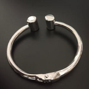 Newl Silver cuff Kada Bracelet For Men Girl-Jack Marc - JACKMARC.COM