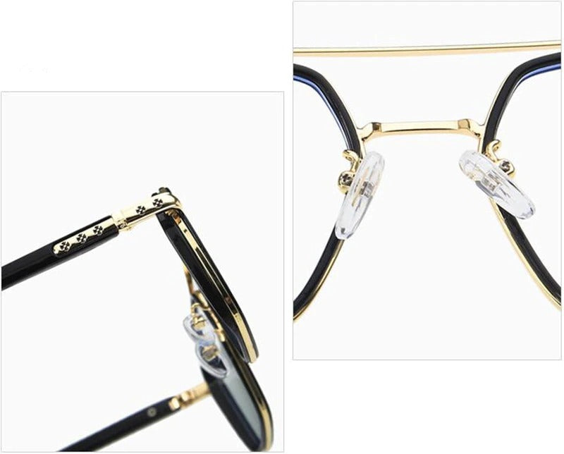Oversize Designer Anti-Blue Eyeglasses 