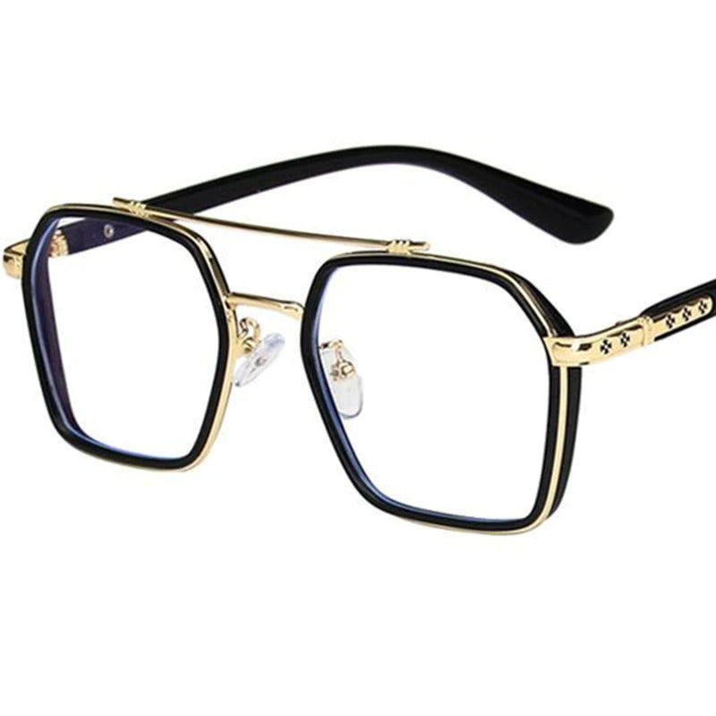 Oversize Designer Anti-Blue Eyeglasses 