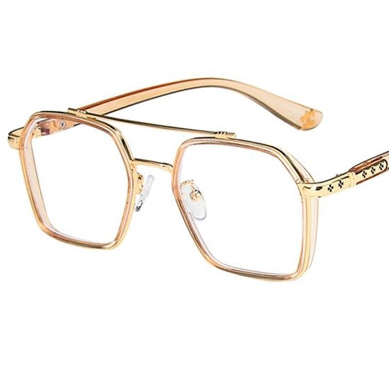 Oversize Designer Anti-Blue Eyeglasses 
