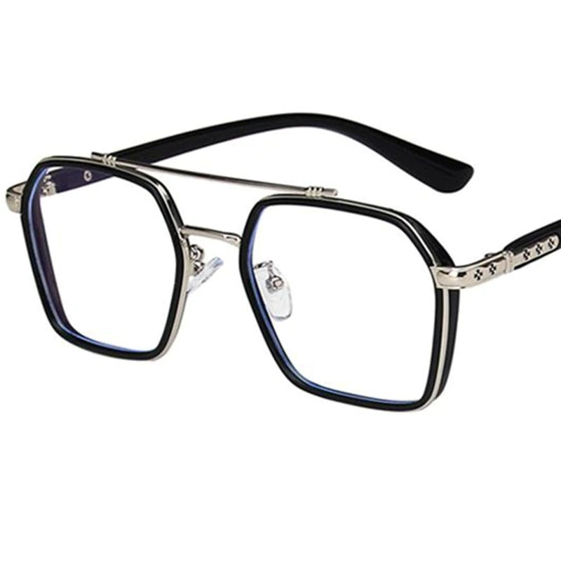 Oversize Designer Anti-Blue Eyeglasses 