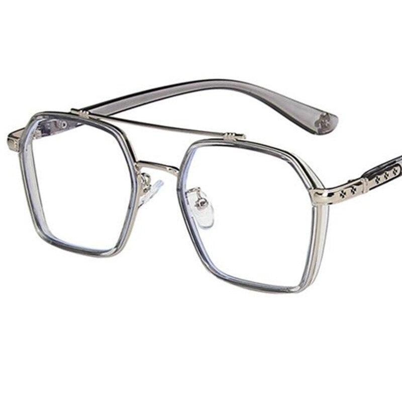Oversize Designer Anti-Blue Eyeglasses 