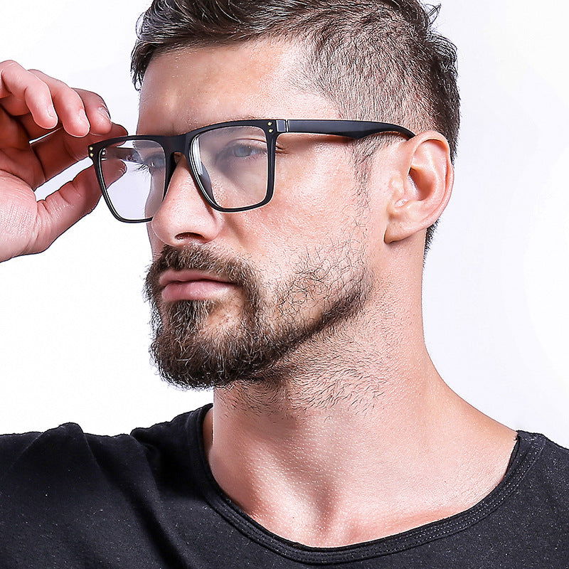 Oversized Square Frame Eyeglasses For Men - JACKMARC - JACKMARC.COM