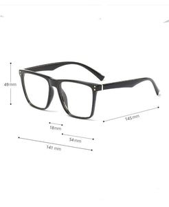 Oversized Square Frame Eyeglasses For Men - JACKMARC - JACKMARC.COM