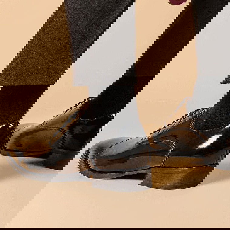 Oxford Shiny Lace up Shoes - JACKMARC.COM