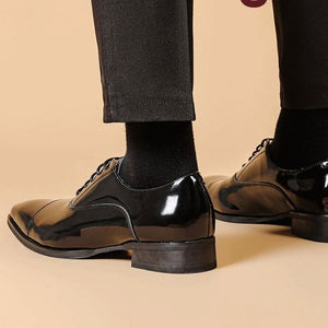 Oxford Shiny Lace up Shoes - JACKMARC.COM