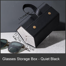 Load image into Gallery viewer, Portable Glasses Organizer 5 Grids Multi-slot Eyeglasses Storage Display Travel Folding Sunglasses PU Leather Case Home Storage - JACKMARC.COM
