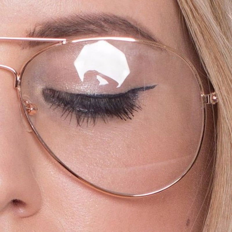 Reading Optical Pilot Aviation Metal Frame Eyeglasses - JACKMARC.COM