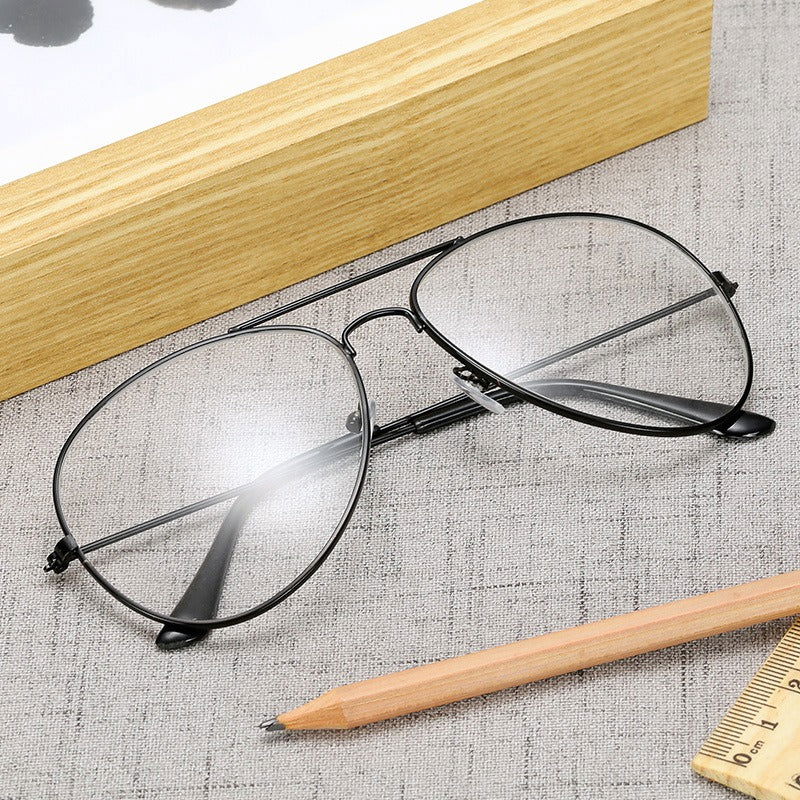 Reading Optical Pilot Aviation Metal Frame Eyeglasses - JACKMARC.COM