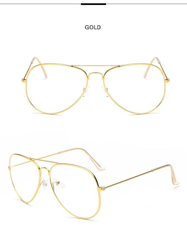 Reading Optical Pilot Aviation Metal Frame Eyeglasses - JACKMARC.COM