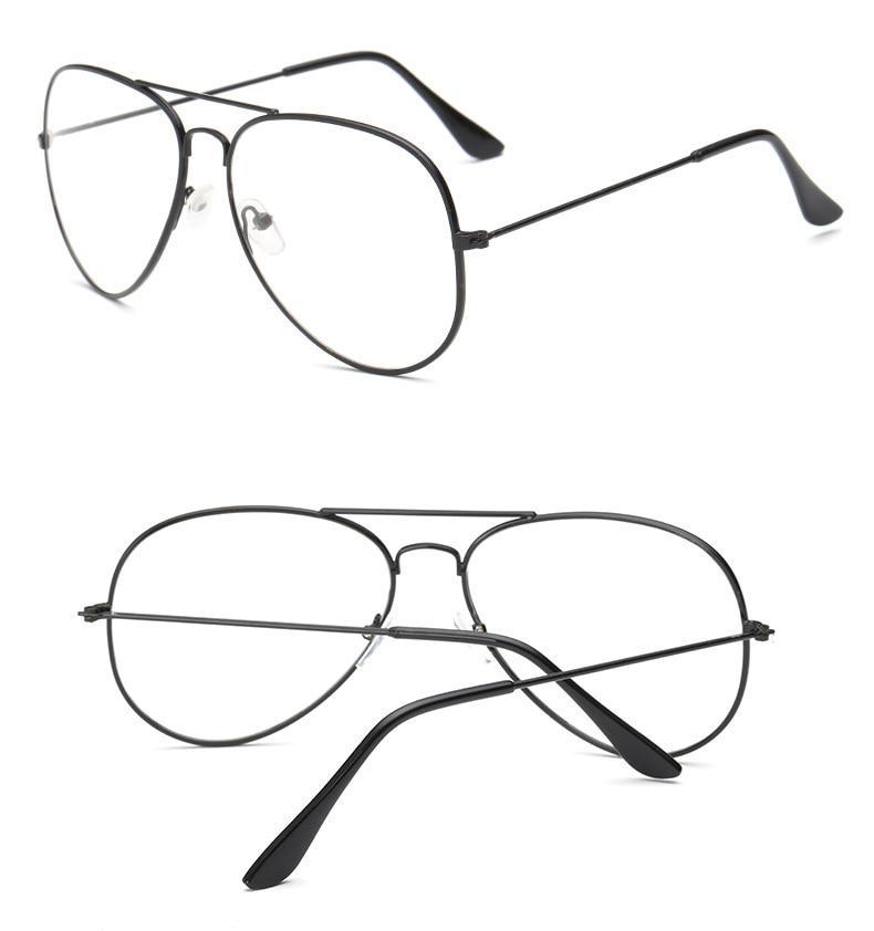 Reading Optical Pilot Aviation Metal Frame Eyeglasses - JACKMARC.COM