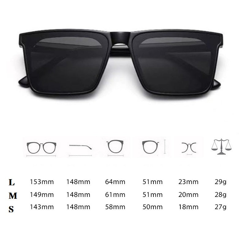 Rectangle Flat Top Shades - JACKMARC.COM