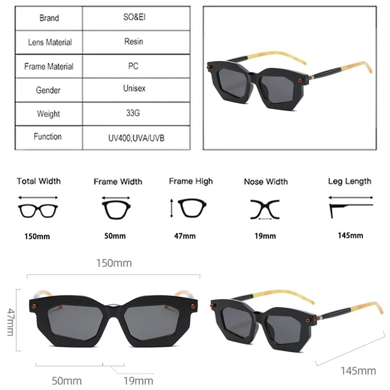 Retro Double Beam Sunglasses - Fashion Statement 