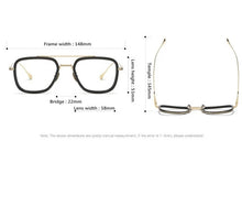 Load image into Gallery viewer, Retro  Frame Vintage Square Prescription Eyeglasses for Men - JACKMARC.COM
