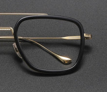 Load image into Gallery viewer, Retro  Frame Vintage Square Prescription Eyeglasses for Men - JACKMARC.COM
