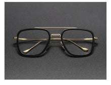 Load image into Gallery viewer, Retro  Frame Vintage Square Prescription Eyeglasses for Men - JACKMARC.COM
