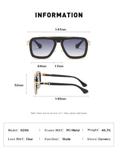 Retro Men's Square Sunglasses - JACKMARC.COM