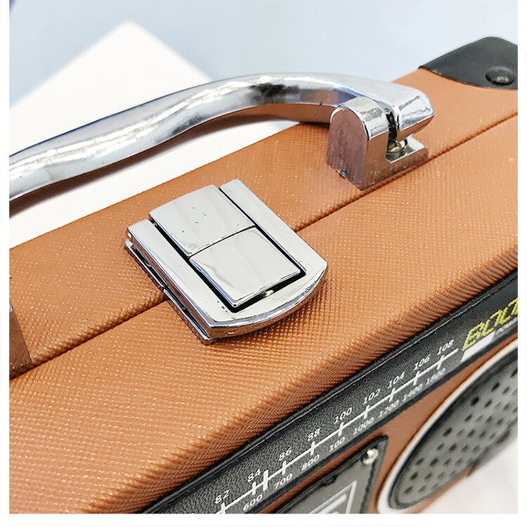 Retro Radio Recorder Bag Girls Casual Shoulder Crossbody Bag - JACKMARC.COM