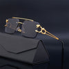 Retro Rimless Sunglasses For Men Steampunk Outdoor Cycling Sunglasses Men Women - Jack Marc - JACKMARC.COM