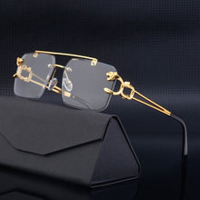 Load image into Gallery viewer, Retro Rimless Sunglasses For Men Steampunk Outdoor Cycling Sunglasses Men Women - Jack Marc - JACKMARC.COM
