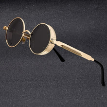 Load image into Gallery viewer, Retro Round Steampunk Sunglasses-JM - JACKMARC.COM
