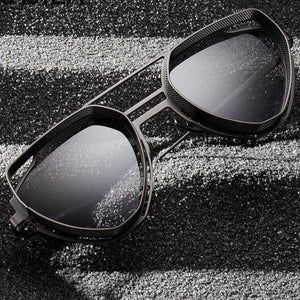 Retro Square Steampunk Sunglasses Men - JACKMARC.COM