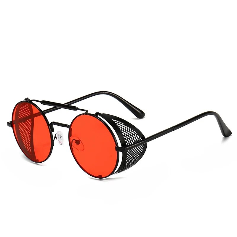 Retro Vintage Metal Round Punk Sunglasses - JACKMARC.COM