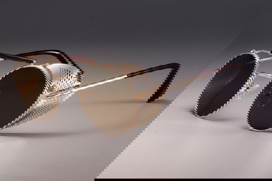 Retro Vintage Metal Round Punk Sunglasses - JACKMARC.COM