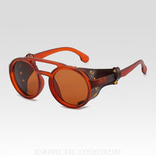 Load image into Gallery viewer, Retro Vintage Round Steampunk Sunglasses - JACKMARC.COM
