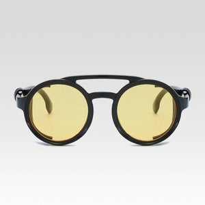 Retro Vintage Round Steampunk Sunglasses - JACKMARC.COM