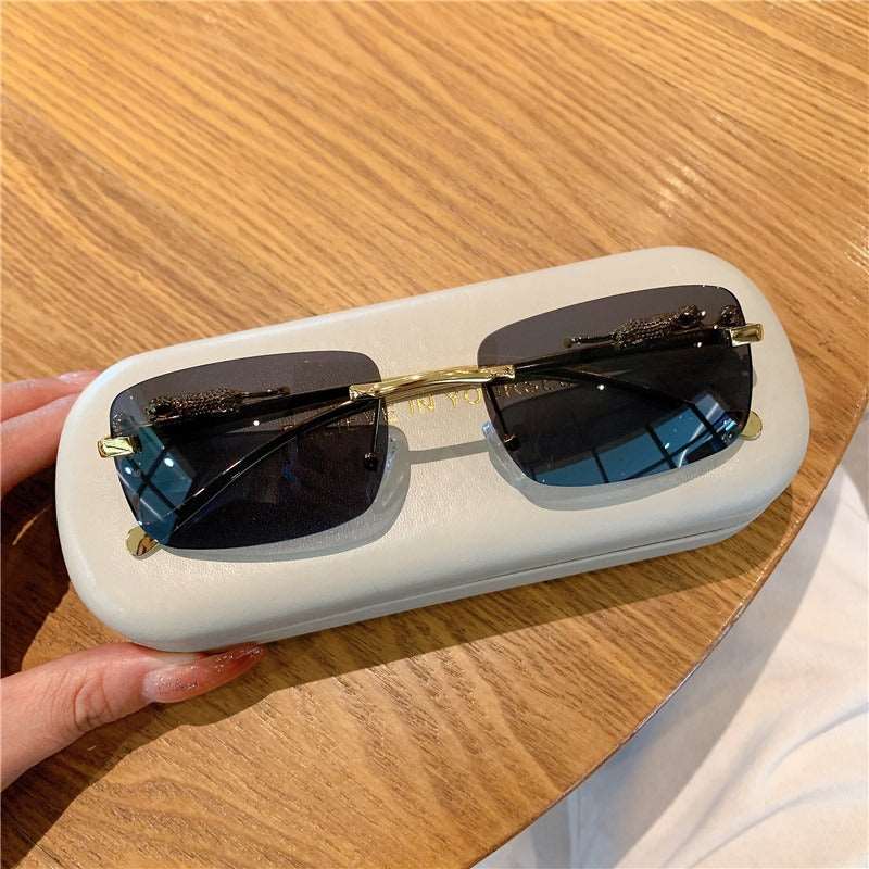 Rimless Cheetah Sunglasses - JACKMARC.COM