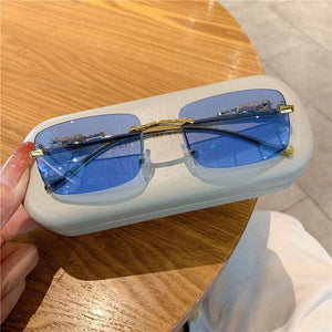 Rimless Cheetah Sunglasses - JACKMARC.COM