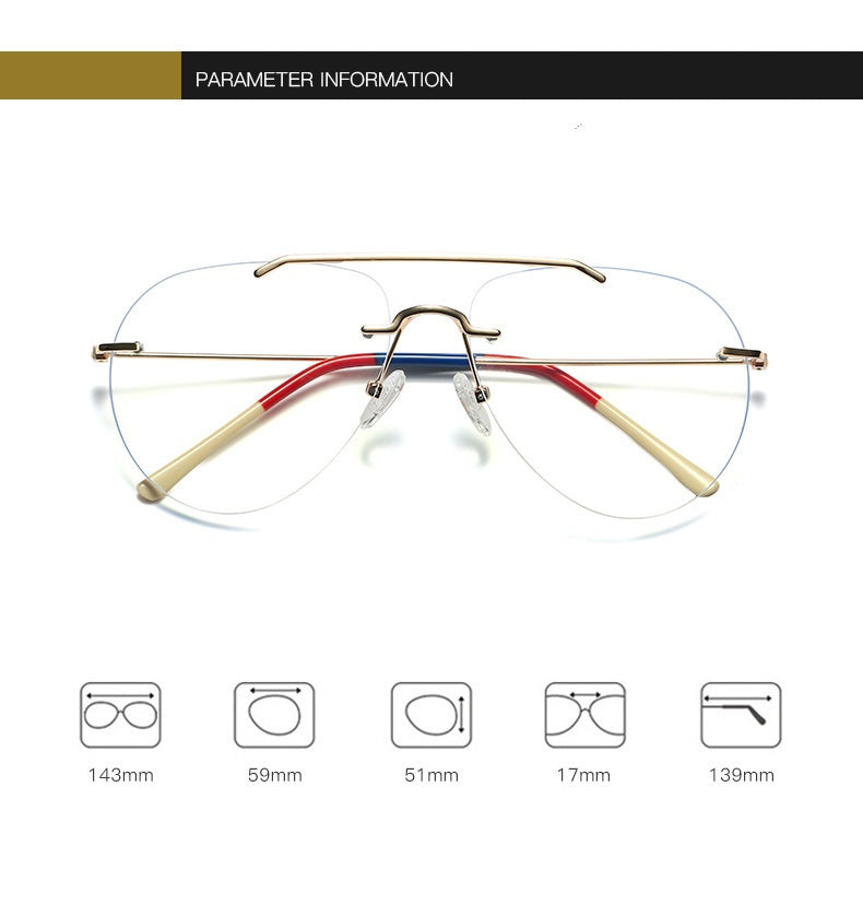 Rimless Myopia Glasses - JACKMARC.COM