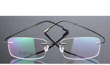 Load image into Gallery viewer, Rimless Titanium Glasses Frames Men Flexible Optical Frame Retro Glasses - JACKMARC - JACKMARC.COM
