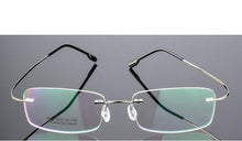 Load image into Gallery viewer, Rimless Titanium Glasses Frames Men Flexible Optical Frame Retro Glasses - JACKMARC - JACKMARC.COM
