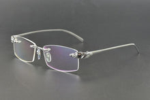 Load image into Gallery viewer, Rimless Titanium Glasses Men Leopard Spectacles for Prescription Eyewear Ultralight - JACKMARC.COM
