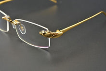 Load image into Gallery viewer, Rimless Titanium Glasses Men Leopard Spectacles for Prescription Eyewear Ultralight - JACKMARC.COM
