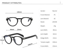 Load image into Gallery viewer, Round Anti-Blue Eye Glasses - JACKMARC.COM
