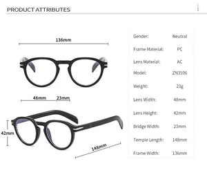 Round Anti-Blue Eye Glasses - JACKMARC.COM