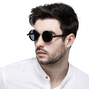 Round Gothic Steampunk Sunglasses - JACKMARC.COM