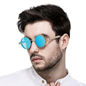 Round Gothic Steampunk Sunglasses - JACKMARC.COM