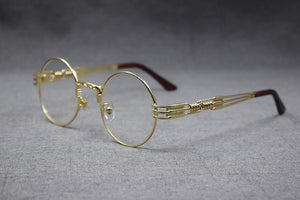 Round Metal Full Rim Eyeglass Frames - JACKMARC.COM