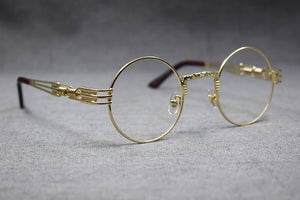 Round Metal Full Rim Eyeglass Frames - JACKMARC.COM